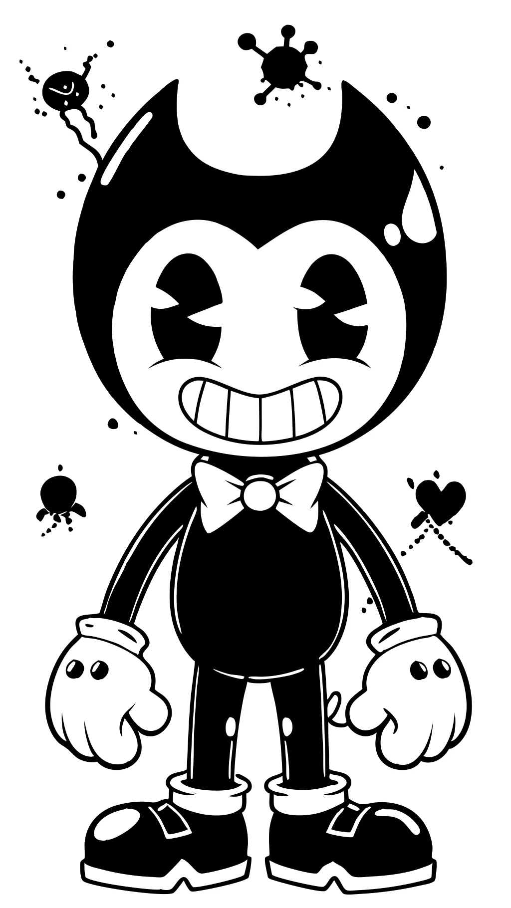 bendy and the ink machine coloring pages